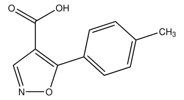 5-(4-methylphenyl)-1,2-oxazole-4-carboxylic acid structure, CAS 887408-19-7