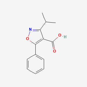 4-Isoxazolecarboxylicacid,3-isopropyl-5-phenyl-(7CI) structure, CAS 92029-27-1