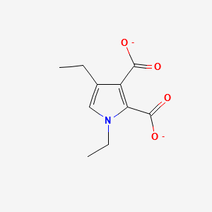 Diethyl-1H-Pyrrole-2,3-Dicarboxylate structure, CAS 25472-60-0