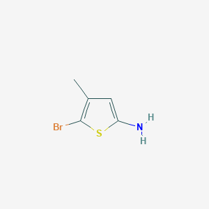2-Thiophenamine, 5-bromo-4-methyl- structure, CAS 1368166-16-8