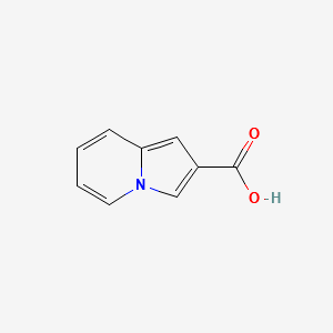 INDOLIZINE-2-CARBOXYLIC ACID structure, CAS 3189-48-8