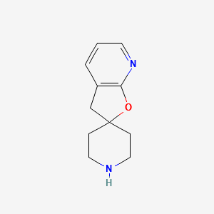 Spiro[furo[2,3-b]pyridine-2(3H),4'-piperidine] structure, CAS 1147181-42-7