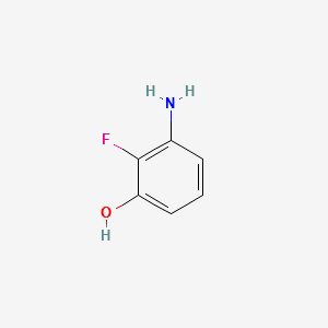 3-Amino-2-fluorophenol structure, CAS 1186326-66-8