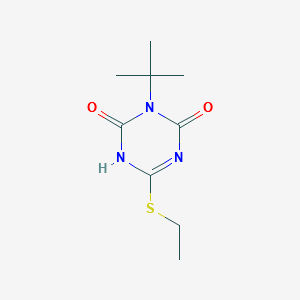 1,3,5-Triazine-2,4(1H,3H)-dione, 3-(1,1-dimethylethyl)-6-(ethylthio)- structure, CAS 1360105-53-8
