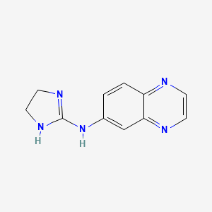 N-(4,5-Dihydro-1H-iMidazol-2-yl)-6-quinoxalinaMine structure, CAS 91147-43-2