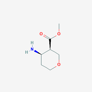 2H-Pyran-3-carboxylicacid,4-aminotetrahydro-,methylester,(3R,4R)-(9CI) structure, CAS 503168-22-7