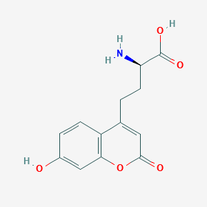 H-(7-HydroxycouMarin-4-yl)-ethyl-Gly-OH structure, CAS 905442-42-4