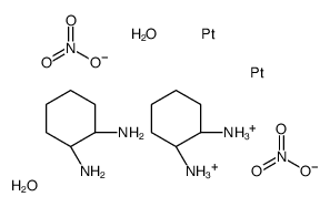 Diaquo[(1R,2R)-1,2-cyclohexanediaMine]platinuM DiMer Dinitrate structure, CAS 82398-34-3