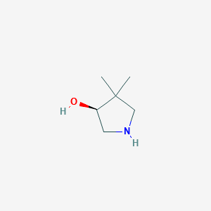 (3S)-4,4-diMethyl-3-Pyrrolidinol structure, CAS 218602-27-8