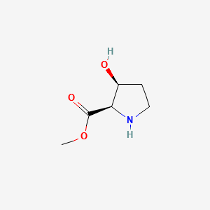 D-Proline, 3-hydroxy-, methyl ester, (3S)- (9CI) structure, CAS 405165-00-6
