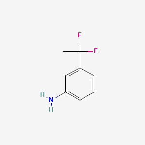 3-(1,1-difluoroethyl)aniline structure, CAS 40788-05-4