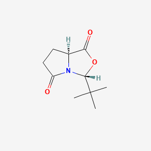 (3R,7aS)-3-tert-butyldihydropyrrolo[1,2-c]oxazole-1,5(3H,6H)-dione structure, CAS 171284-84-7