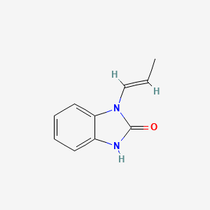 2H-Benzimidazol-2-one,1,3-dihydro-1-(1-propenyl)-,(E)-(9CI) structure, CAS 95926-75-3