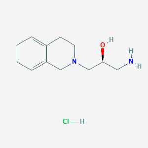 (2S)-1-Amino-3-(1,2,3,4-tetrahydroisoquinolin-2-yl)propan-2-ol hydrochloride structure, CAS 1858273-09-2