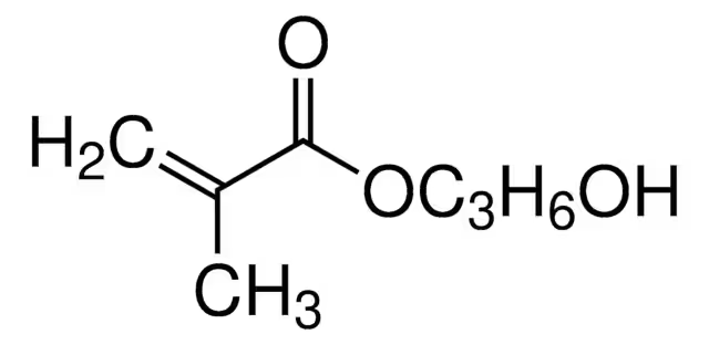 HYDROXYPROPYL METHACRYLATE structure, CAS 923-26-2