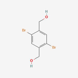 2,5-DibroMo-1,4-benzenediMethanol structure, CAS 395059-21-9