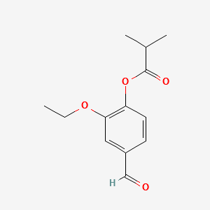 Ethyl vanillin isobutyrate structure, CAS 188417-26-7