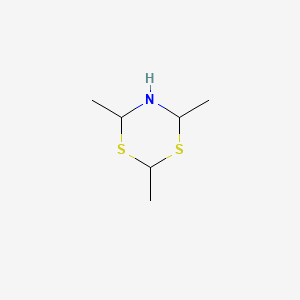 Dihydro-2,4,6-trimethyl-4H-1,3,5-dithiazine structure, CAS 94944-51-1