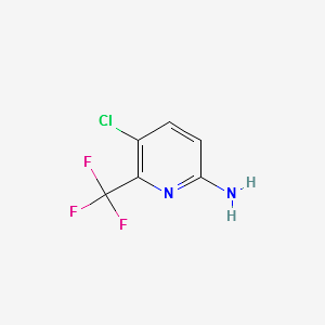 5-Chloro-6-trifluoromethyl-pyridin-2-ylamine structure, CAS 1227595-72-3