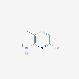 6-BroMo-3-Methyl-2-pyridinaMine structure, CAS 89466-16-0