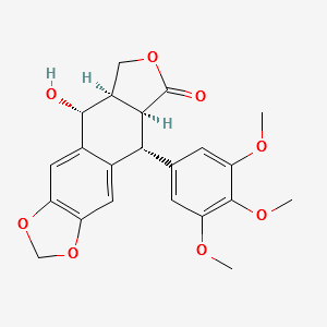 Picropodophyllotoxin structure, CAS 17434-18-3