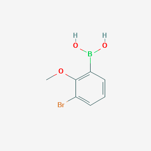 3-BROMO-2-METHOXYPHENYLBORONIC ACID structure, CAS 352525-80-5