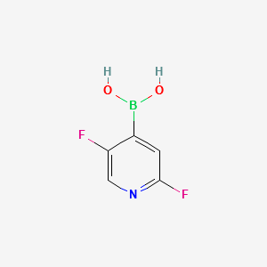 2,5-Difluoropyridine-4-boronic acid structure, CAS 1263375-23-0