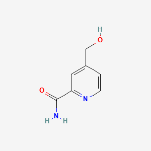 4-(Hydroxymethyl)picolinamide structure, CAS 119646-48-9
