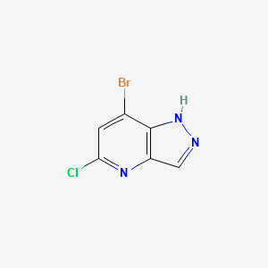 Bromo-5-chloro-1H- pyrazolo[4,3-b]pyridine structure, CAS 1351813-70-1