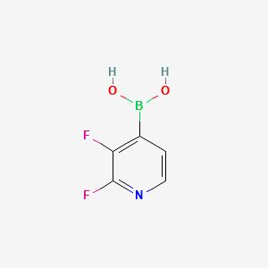 2,3-Difluoropyridine-4-boronic acid structure, CAS 1263374-42-0
