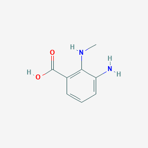 3-amino-2-(methylamino)benzoic acid structure, CAS 766491-67-2