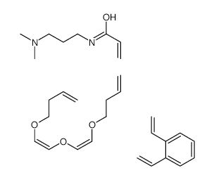 4-[(E)-2-[(E)-2-but-3-enoxyethenoxy]ethenoxy]but-1-ene: 1,2-diethenylb enzene: N-(3-dimethylaminopropyl)prop-2-enamide structure, CAS 65899-87-8