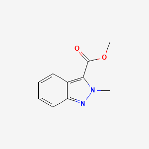 2H-Indazole-3-carboxylic acid,2-methyl-, methyl ester structure, CAS 109216-61-7