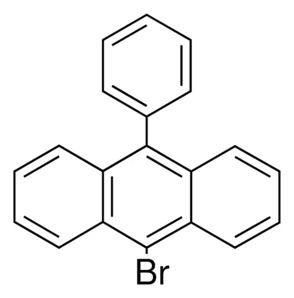 10-bromo-9-(phenylethynyl)anthracene structure, CAS 115198-11-3