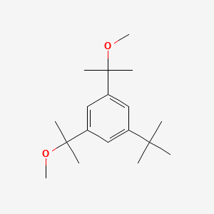 1-tert-butyl-3,5-bis(2-methoxypropan-2-yl)benzene structure, CAS 108180-34-3