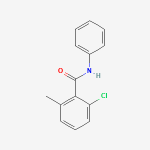 2-Chloro-6-methyl-N-phenylbenzamide structure, CAS 1386861-46-6