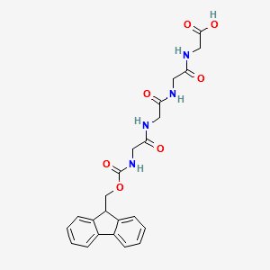 N-[(9H-Fluoren-9-ylmethoxy)carbonyl]glycylglycylglycylglycine structure, CAS 1001202-16-9