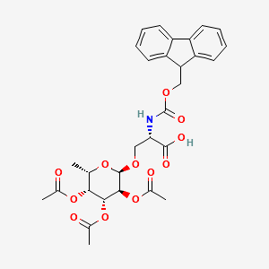 Fmoc-Ser(Ac3Fucα)-OH structure, CAS 173935-46-1