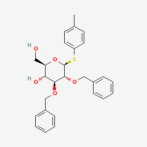 4-Methylphenyl 2,3-di-O-benzyl- 1-thio-β-D-glucopyranoside structure, CAS 596087-18-2