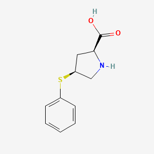 Cis-4-phenylthio-L-proline (Zofenopril Intermediate) structure, CAS 81653-77-2