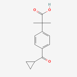 4-(cyclopropyl-oxo-methyl-a.a-dimethylphenyl cyclohexylamine salt structure, CAS 1690344-90-1