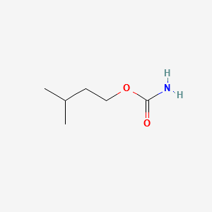 Isoamyl carbamate structure, CAS 543-86-2