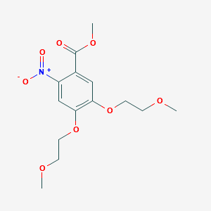 METHYL ESTER, 4,5-BIS(2-METHOXYETHOXY)-2-NITROBENZOIC ACID structure, CAS 501684-22-6