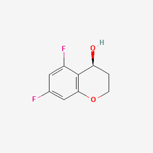 (S)-5,7-difluorochroman-4-ol structure, CAS 942195-91-7