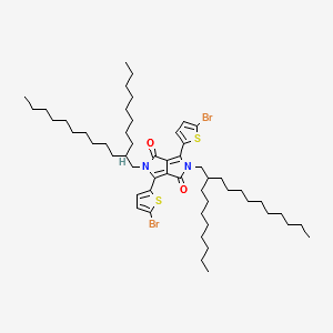 3,6-Bis(5-broMothiophen-2-yl)-2,5-bis(2-octyldodecyl)pyrrolo[3,4-c]pyrrole-1,4(2H,5H)-dione structure, CAS 1260685-63-9