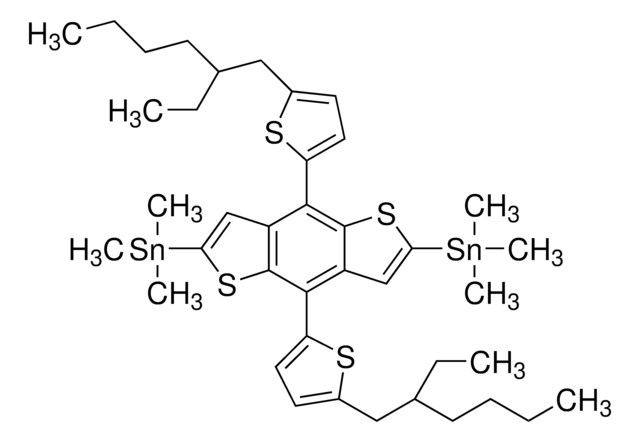 2,6-Bis(triMethyltin)-4,8-bis(5-(2-ethylhexyl)thiophen-2-yl)benzo [1,2-b:4,5-b']dithiophene structure, CAS 1352642-37-5