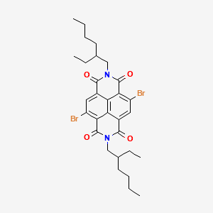 4,9-DibroMo-2,7-bis(2-ethylhexyl)benzo[lMn][3,8]phenanthroline-1,3,6,8(2H,7H)-tetraone structure, CAS 1088205-02-0