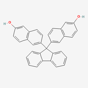2-Naphthalenol, 6,6'-(9H-fluoren-9-ylidene)bis- structure, CAS 934557-66-1