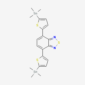 4,7-Bis(2-3MeSn-5-thienyl)-2,1,3-benzothiadiazole structure, CAS 1025451-57-3