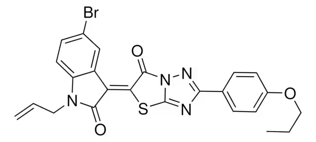 (E)-6-bromo-3-(6-bromo-1-octyl-2-oxoindolin-3-ylidene)-1-octylindolin-2-one structure, CAS 1514807-49-8